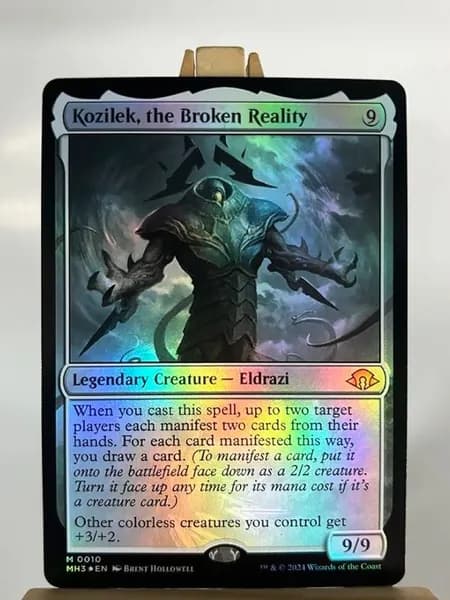 Портативные карты MTG Настройка и прокси высококачественной фольги Козилек #10
