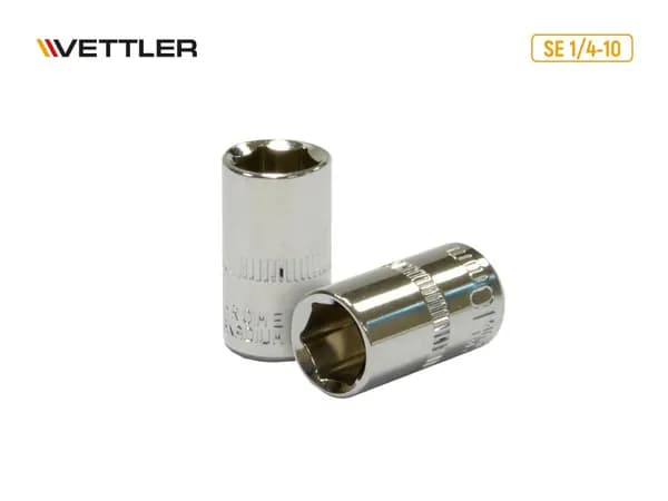 Головка 6-гранная 1/4"DR 10 мм (VETTLER)