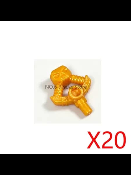 Конструктор MOC аксессуар оружие золотой D2-14-3-20PCS x20