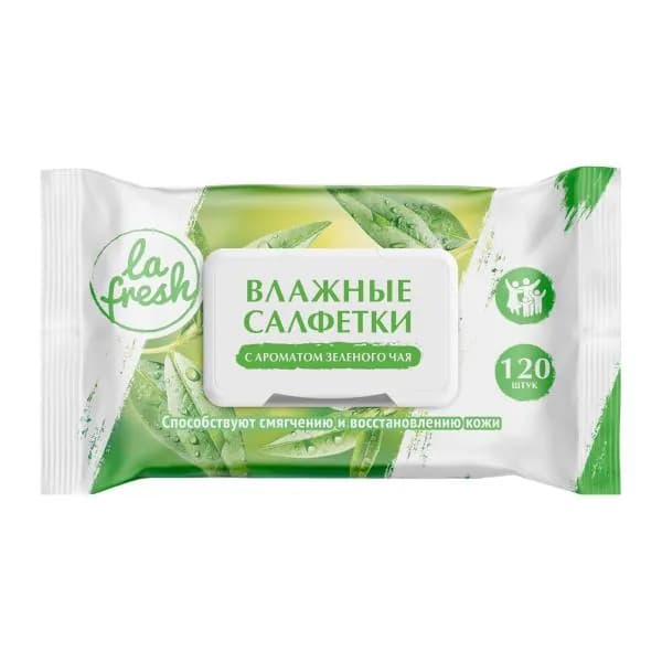 Влажные салфетки La Fresh универсальные с клапаном 120шт