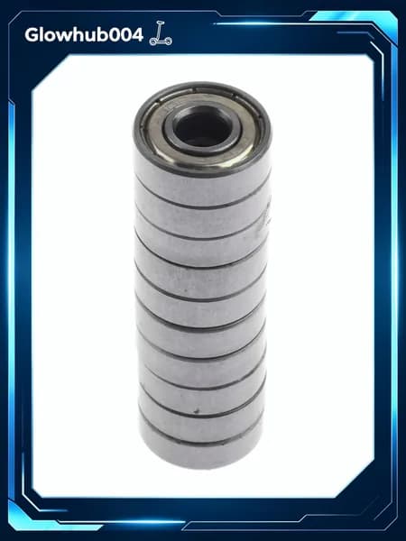 10 шт. подшипники ABEC-7 608, двойная защита, серебристые, высокооборотные, долговечные