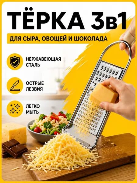Терка металлическая 3в1