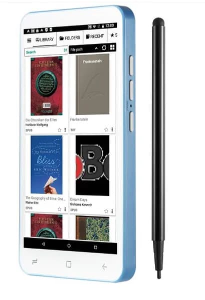 6" Электронная книга, белый, лазурный