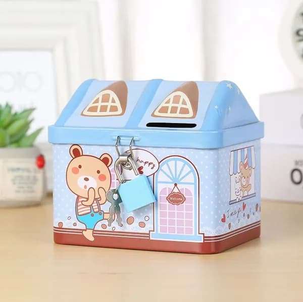 Realtik Копилка для денег "sky blue", 12х10 см, 1 шт
