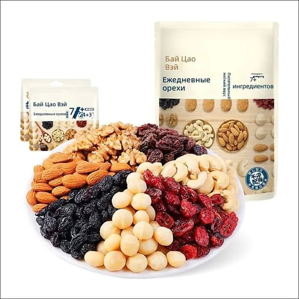 Смесь орехов и сухофруктов BE&CHEERY Daily Nuts, 50 г, независимая упаковка