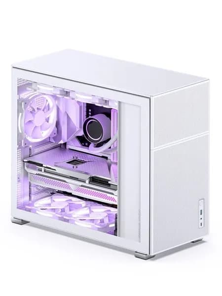 Компьютерный корпус Jonsbo D41 MESH белый, ATX / Micro-ATX, USB Type-C, без блока питания