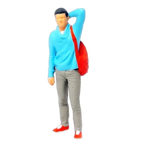 Миниатюрная фигурка полицейского 1:64 сценa пьяного вождения для диорам