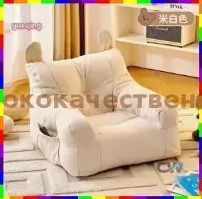 Прямой диван, механизм Юниор, 38х38х35 см,белый