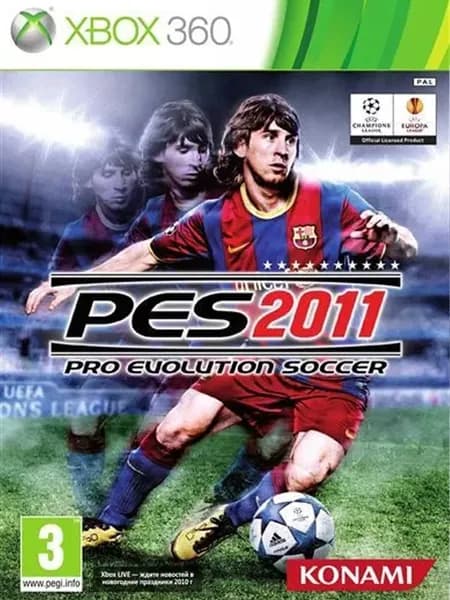 Pro Evolution Soccer 2011 PES 2011 Русские субтитры Видеоигра на диске Xbox 360. Товар уцененный