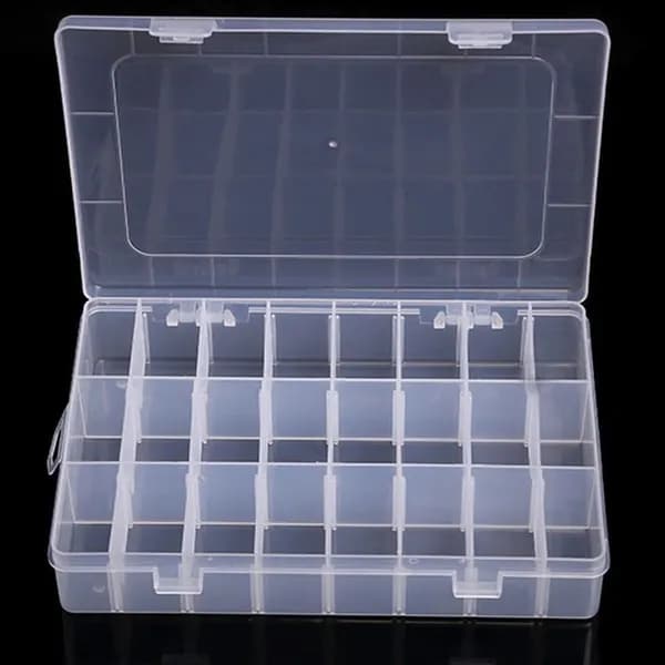 Кофр для хранения вещей 19x12.5x3.5 см 1 шт с крышкой прозрачный