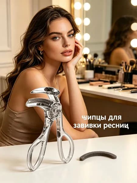 Щипцы для завивки ресниц с зубцами-гребешками