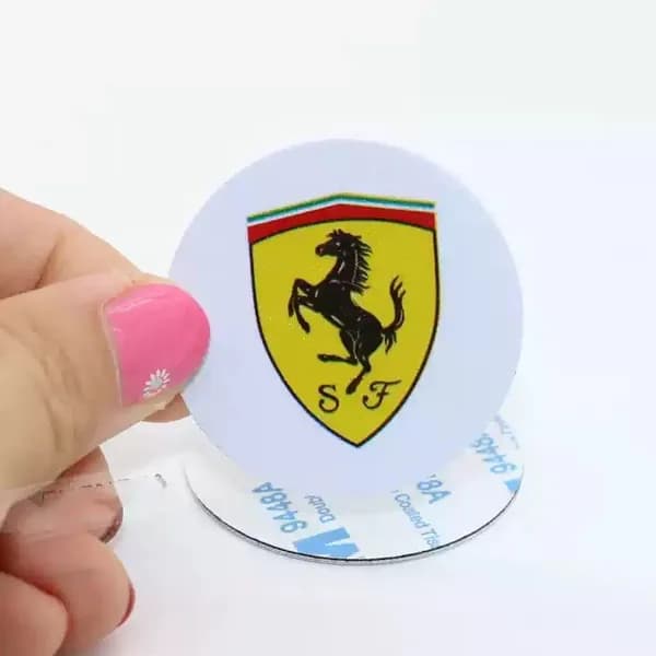 Ключ для домофона T5577 метка наклейка 40 мм на мобильный телефон (1шт) RFID 125kHz EM-Marin - перезаписываемая заготовка из ПВХ для копирования бесконтактных брелков и карт .