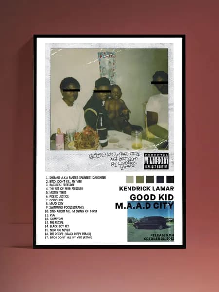 Постер на стену Kendrick Lamar без рамы (29,7х42см)