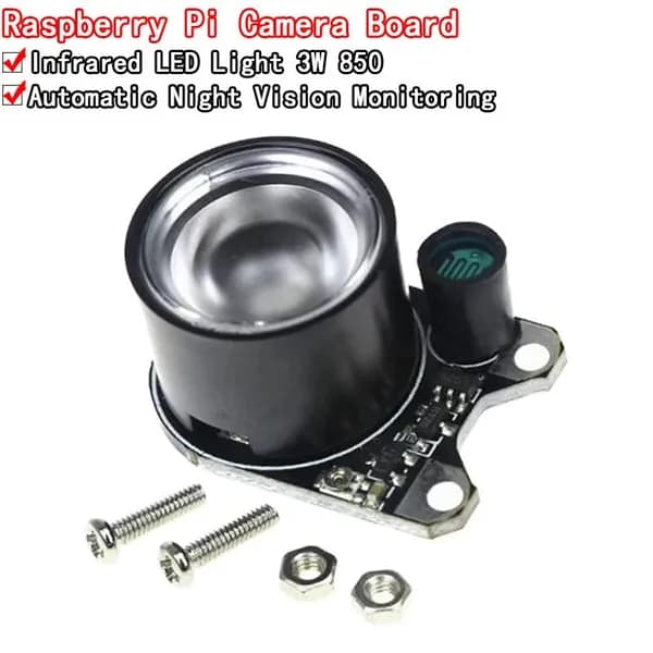 1PCS инфракрасный светодиодный свет 3W 850 Raspberry Pi камеры модуль платы ночного видения инфракрасный ИК