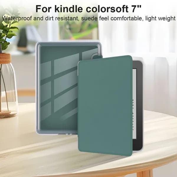 Акриловая защитная обложка для электронной книги, подходит для Kindle Paperwhite 12-го поколения 2024, идеально подходит, ударопрочная и защищающая от падения, автоматическое включение