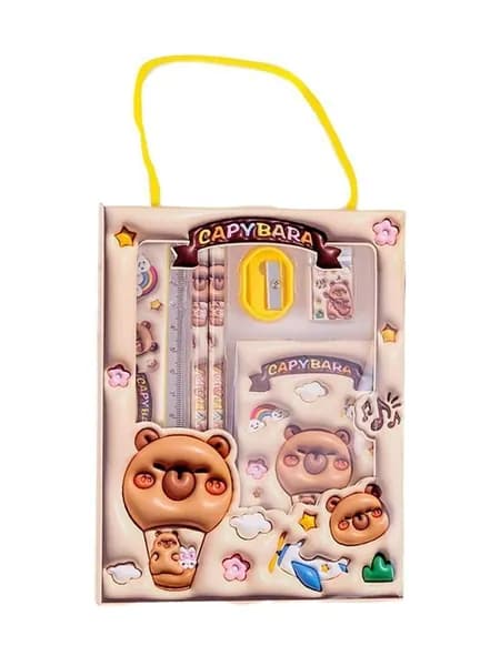 Милый набор канцелярских принадлежностей с мультяшными персонажами