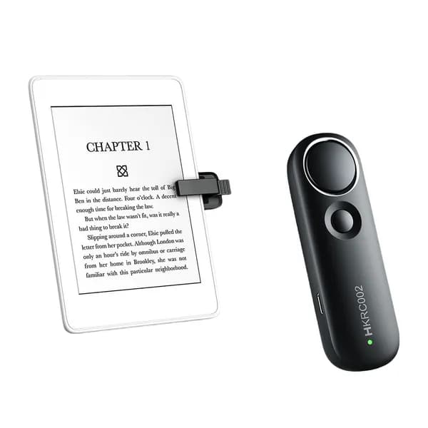 Устройство для переворота страниц для Kindle и планшетов, черное, с беспроводным управлением и подсветкой