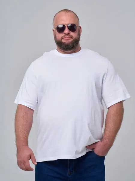 Футболка базовая оверсайз больших размеров Super Big