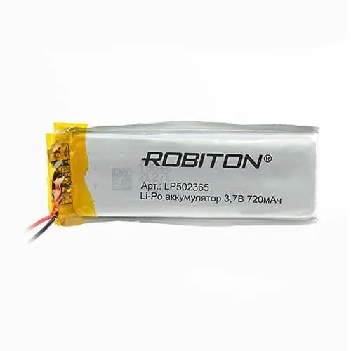 Аккумулятор ROBITON LP502365 3.7В 720мАч PK1