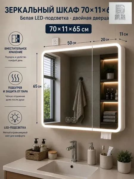 Тумба для ванной,, 70х11х65 см