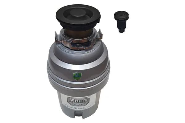 Измельчитель пищевых отходов ZorG Sanitary ZR-75 D GRAFIT выпуск и пневмокнопка цвет графит, премиум, полная комплектация