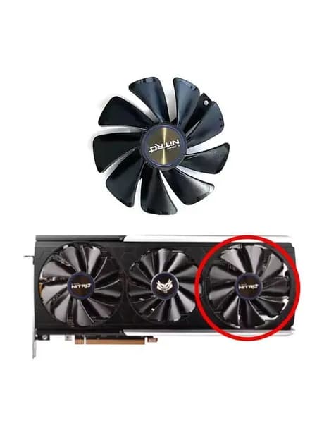 Вентилятор ПРАВЫЙ 95 мм для Sapphire Nitro+ Radeon RX 5700 XT 8GB 6pin