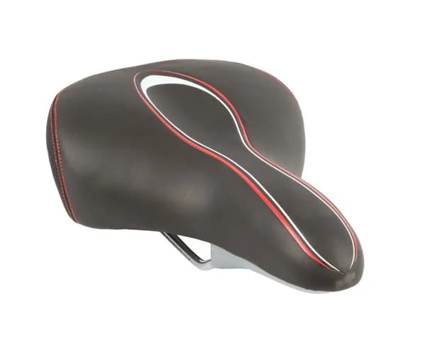 Велосипедное седло Velo End Zone VL-6217, эластомер, черный/серый