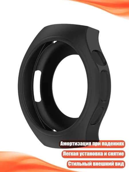 Силиконовый чехол для часов Apple Watch, Черный - 42mm