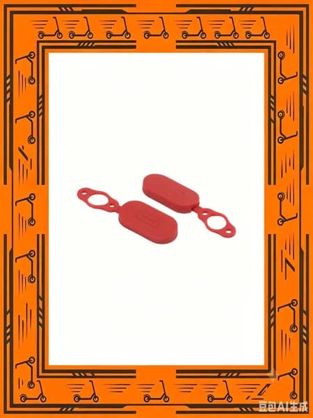 Крышка-закрышка Xiaomi Pro/Pro 2/1S, резина, красная, 2 шт., защита от пыли и грязи