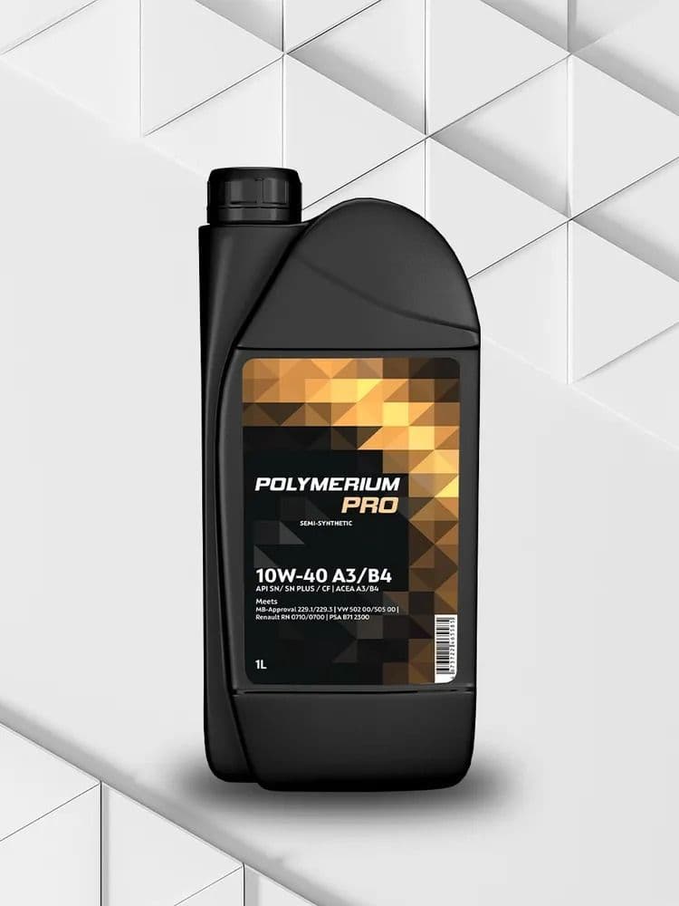 POLYMERIUM PRO 10W-40 Масло моторное, Полусинтетическое, 1 л