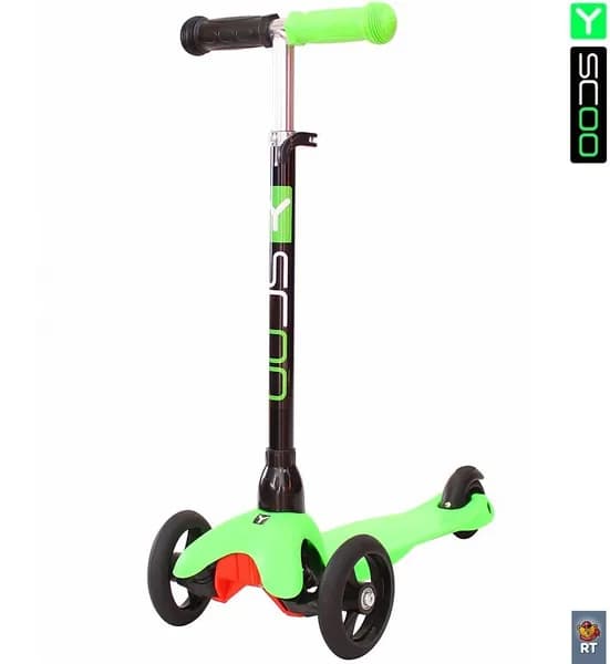Самокат 3-х кол. Y-SCOO MINI GLAM RT green