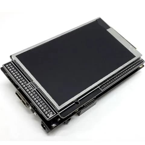 Монитор (3.5 inch Resistive Touch Screen TFT LCD), 800x480 WVGA, черный