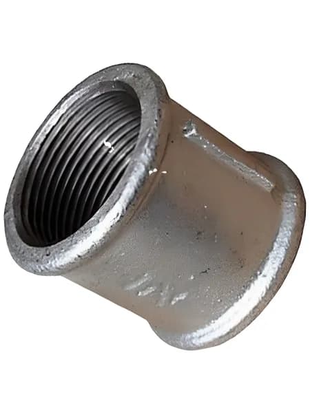 Муфта Ду15, 1/2"вр чугунная оцинкованная