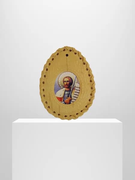 Иконка в бересте князь Александр Невский