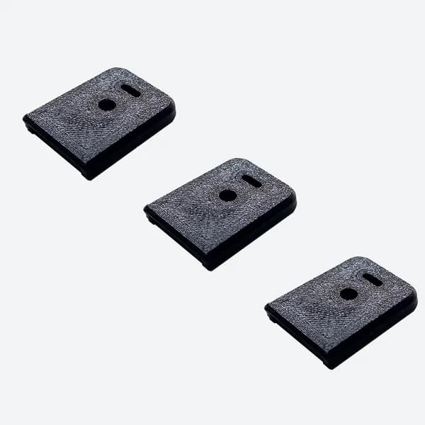 Пятка магазина для пистолета Глок Glock черная (набор 3 шт.)