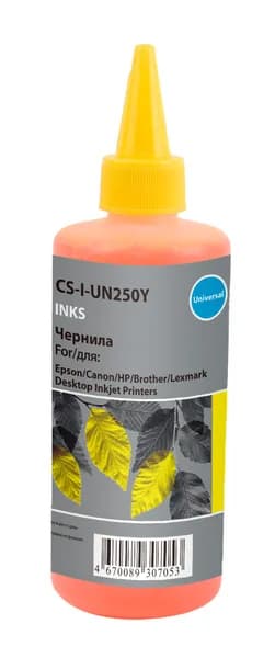 Чернила для печати Cactus CS-I-Un250Y желтый 250мл для Epson/Canon/HP/Brother Ecotank