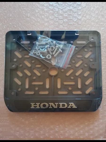 Номерная мото рамка HONDA 190х145мм для мотоциклов - 1шт