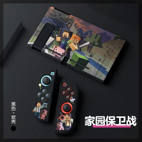Minecraft Nintendo New Switch матовый защитный чехол NS OLED, разделенный TPU цветной корпус