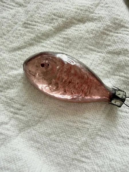 Елочная игрушка рыбка СССР