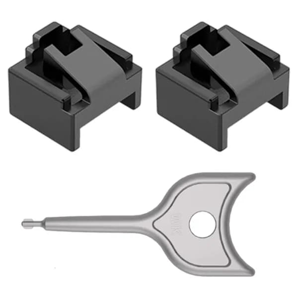Блокиратор RJ45 из АБС-пластика с ключом, Черный - 2шт