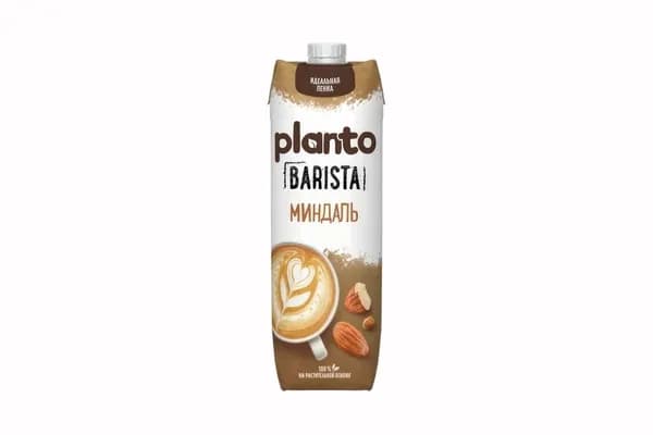 Миндальный напиток PLANTO Barista Almond, обогащенный кальцием и витаминами, 1 л