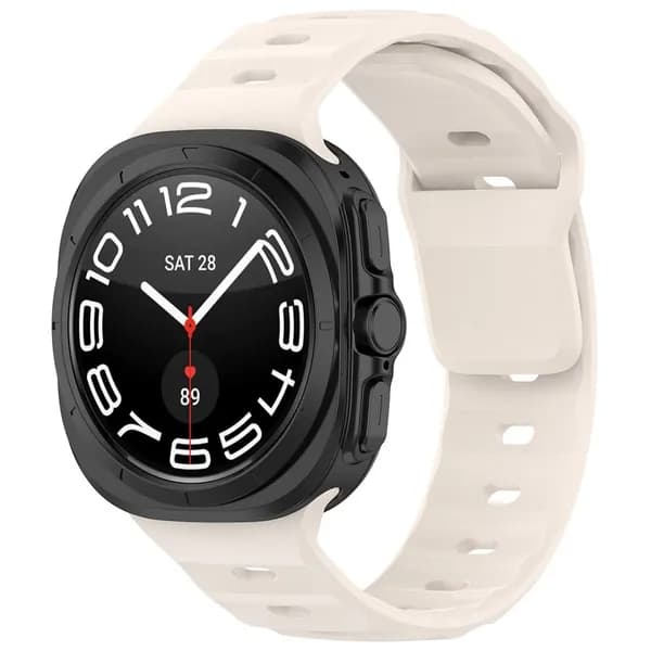 ремешок для спорта и сна для Samsung Galaxy Watch Ultra 7 47 мм, силикон, Starlight