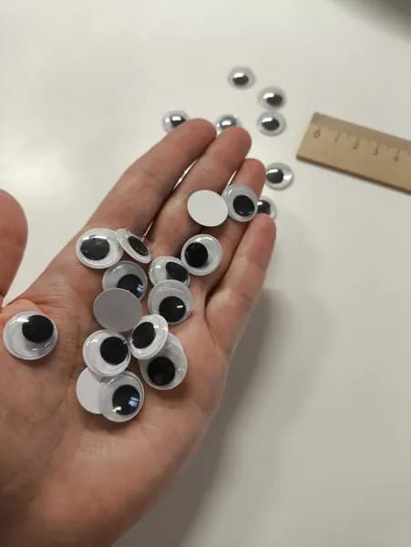 Глазки декоративные 10 шт (1,5 см)