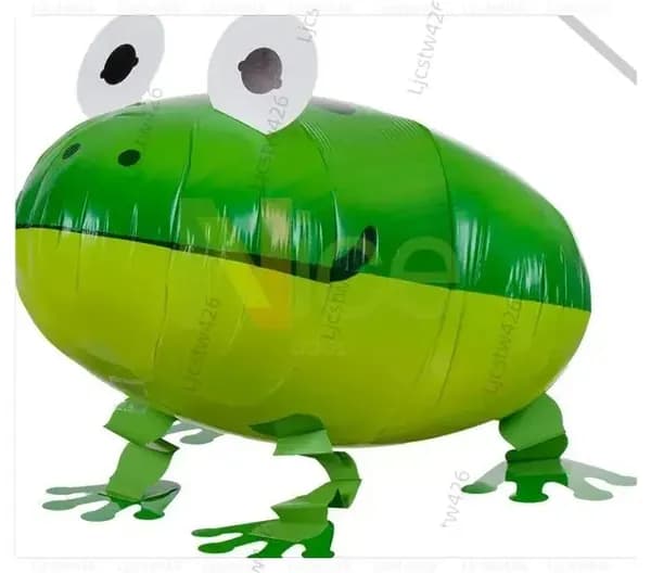 Шар 3D (22''/56 см) Ходячая Фигура, Лягушка, Зеленый, 1 шт. в уп.