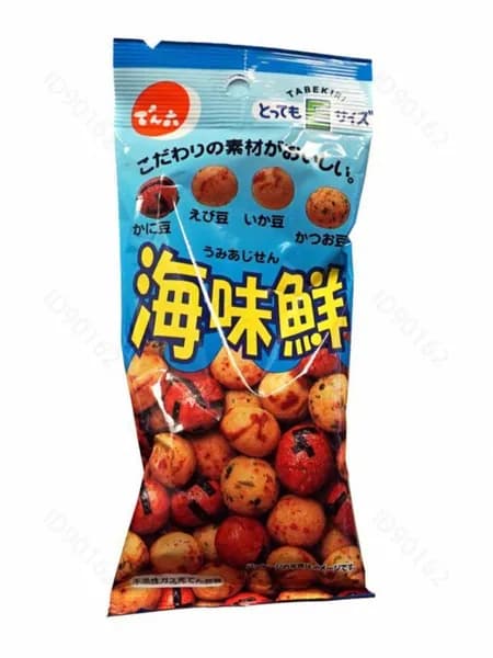 Denroku Арахис со вкусом креветки, краба, кальмара и тунца, 41- 50 г1