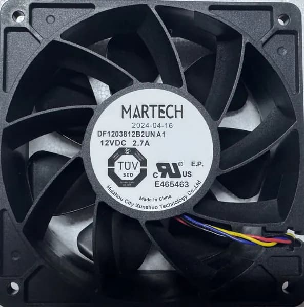 Кулер (вентилятор) Martech (DF 120З812B2UN) 12V 2.7A 120x120x38 мм 4 pin (квадрат)