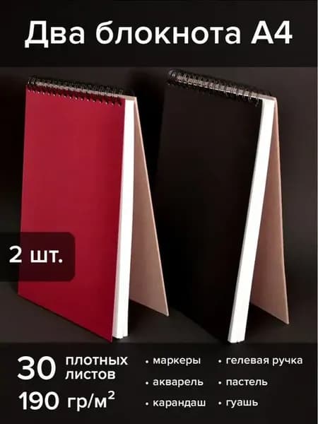 Набор скетчбуков А4 2 шт