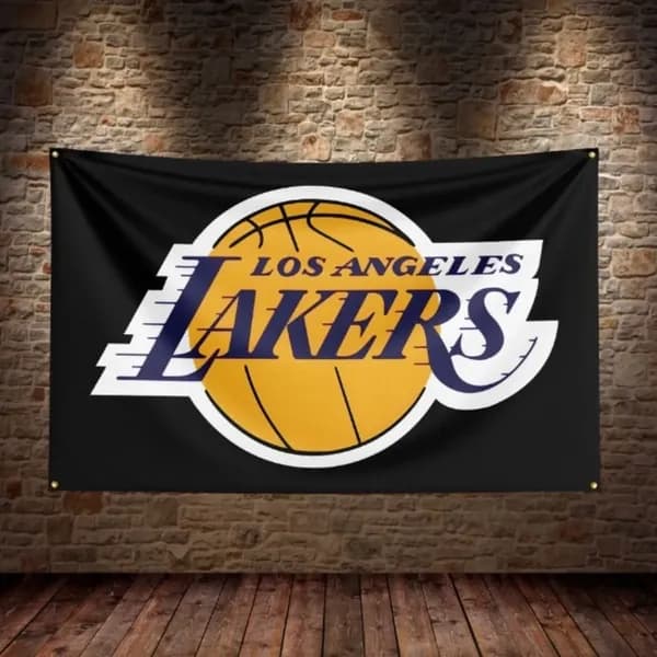 Флаг плакат баннер NBA Lakers Los Angeles