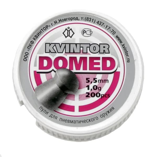 Пули для пневматики 5,5 "Kvintor Domed " (200 шт) 1,0 гр.