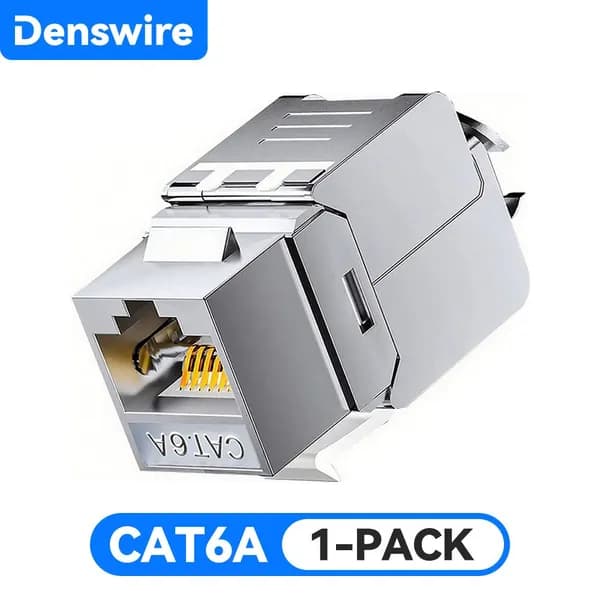 RJ45 Разъем Модуль из цинкового сплава Cat6A/Cat7 Адаптер